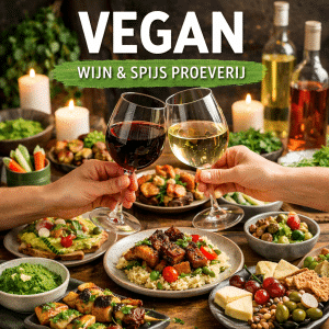 Vegan wijnspijs proeverij