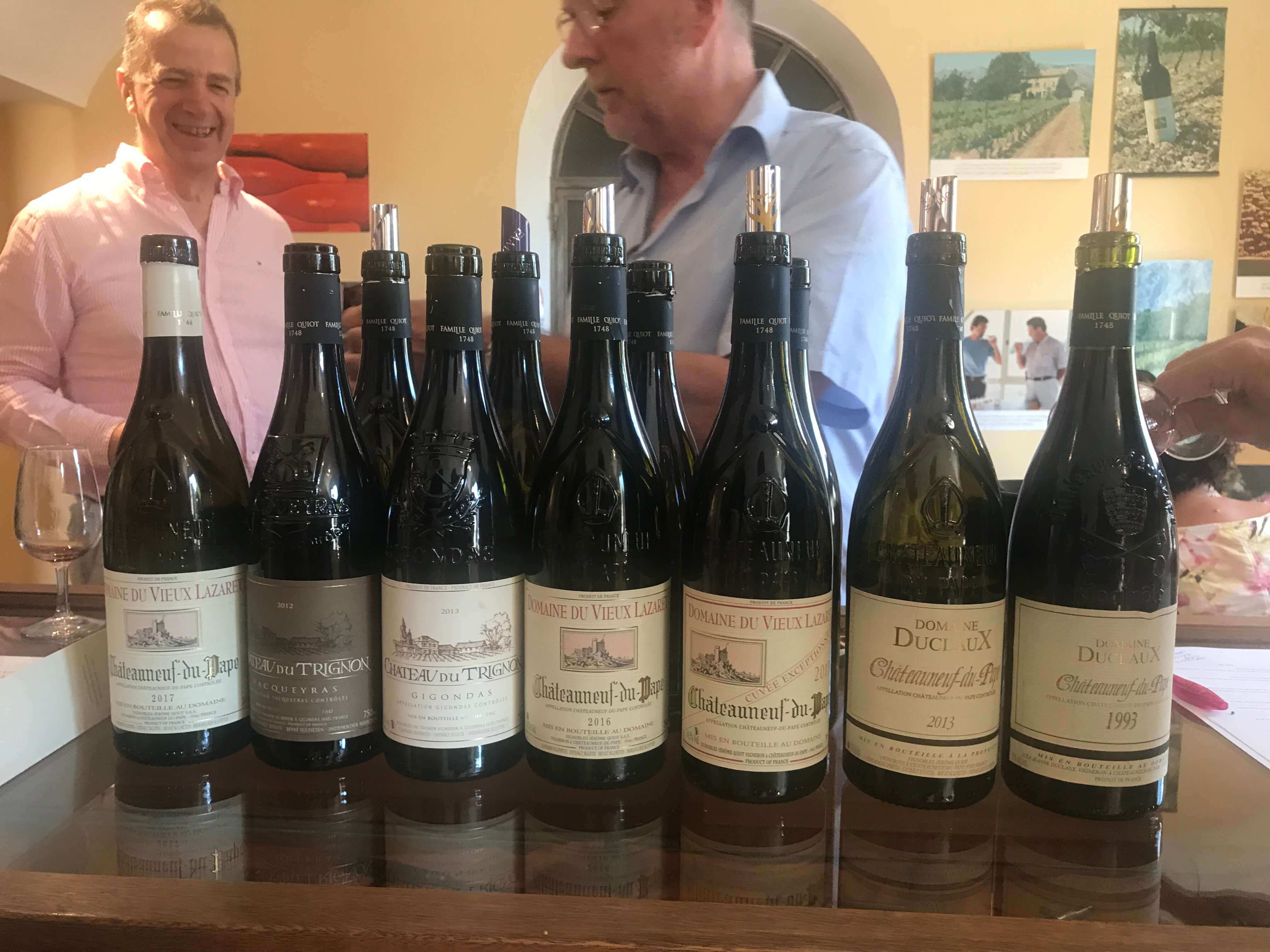 De Rhône wijnen van de familie Quiot