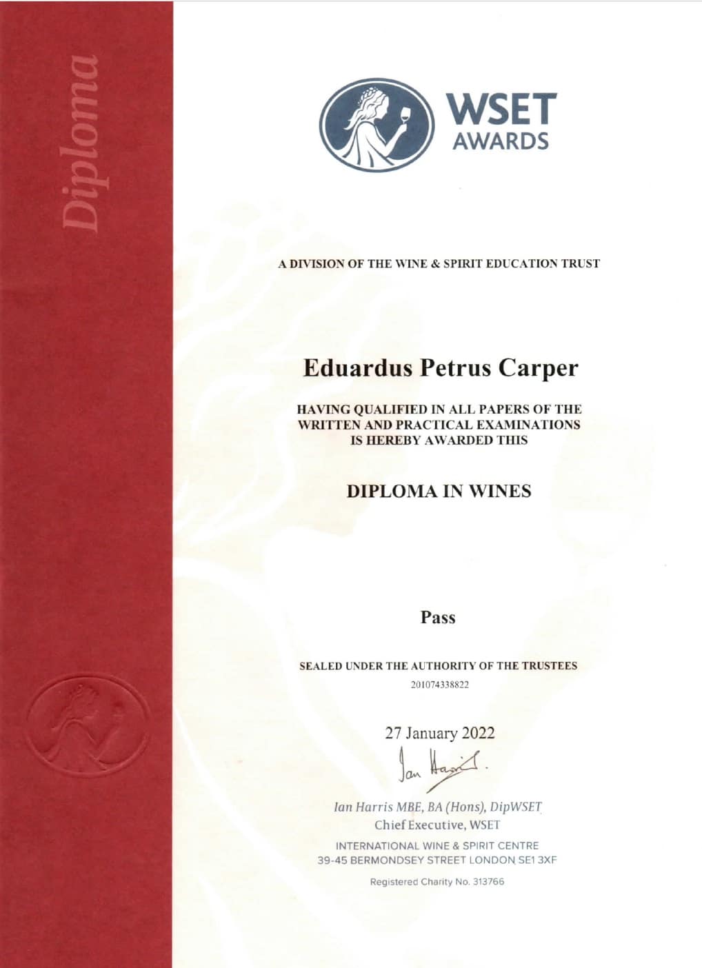 WSET4 diploma WSET4 Diploma Diploma Course